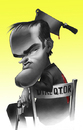 Cartoon: QUENTIN TARANTINO (small) by Nenad Vitas tagged pulp fiction film director kill bill