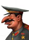 Cartoon: STALIN DZUGASVILI VISARIONOVIC (small) by Nenad Vitas tagged portrait gruzia cccp sssr ussr russia comunist dictator