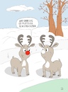 Cartoon: Rudolph (small) by WiesenWerner tagged golf,rentier,rote,nase