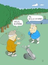Cartoon: Slice ich drauf (small) by WiesenWerner tagged golf,effet,rechts,abschlag,spin