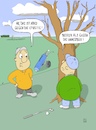 Cartoon: Unnerbüx (small) by WiesenWerner tagged golf,pinkeln,etikette,baum,not,unterhose