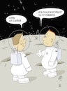 Cartoon: wie zuhause (small) by WiesenWerner tagged golf,pitchmarken,reparieren,platzpflege,astronauten,mond,weltall