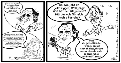 Cartoon: 1.FC Köln - Overath (medium) by Portraits-Karikaturen tagged humor,cartoon,telefon,präses,vorstandsvorsitzender,vorstand,weltmeisterbrötchen,würstchenfabrik,fussballweltmeister,mitgliederversammlung,rücktritt,präsident,köln,fc,karikatur,karickatur,kölle,sprooch,kölsche,glowacz,jürgen,hoeness,uli,overath,wolfgang