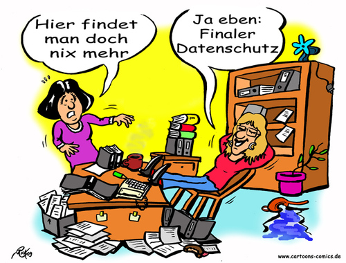 Cartoon: Computer-Cartoon No. 5 (medium) by Portraits-Karikaturen tagged cartoon,karikatur,illustration,cartoons,karikaturen,illustrationen,datenschutz,datenschützer,computer,pc,it,sicherheit,büro