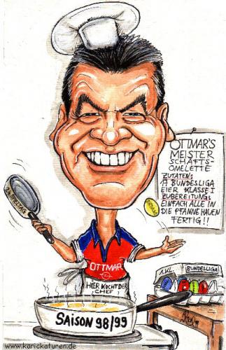 Cartoon: Fußball - Ottmar - 1999 (medium) by Portraits-Karikaturen tagged fußball,fußballkarikatur,fußballspieler,fussball,fussballkarikatur,fussballspieler,karikatur,ottmar,hitzfeld,bayern,münchen