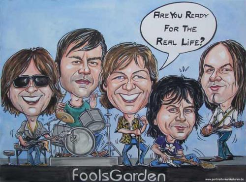 Cartoon: Musik - Foolsgarden - 2004 (medium) by Portraits-Karikaturen tagged musik,musikgruppe,foolsgarden,lemontree