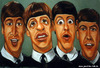 Cartoon: The Beatles 1963 (small) by Portraits-Karikaturen tagged musikgruppen,karikaturen,beatles,1963,karikatur
