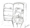 Cartoon: Night-lite (small) by LeStrada tagged fat,diet,indulge,pigout