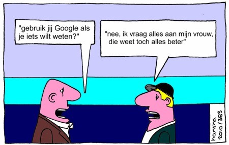 Cartoon: Koos en Thea (medium) by hansha tagged cartoon,comic,hansha,koos,thea,strip