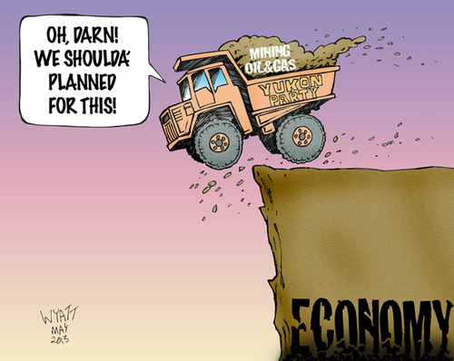 Cartoon: Oops! (medium) by wyattsworld tagged mining,canada,yukon,resources