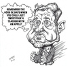 Cartoon: Aa apple for the teacher (small) by wyattsworld tagged politics canada yukon teachers