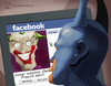 Cartoon: Facebook (small) by Charmless tagged facebook batman joker