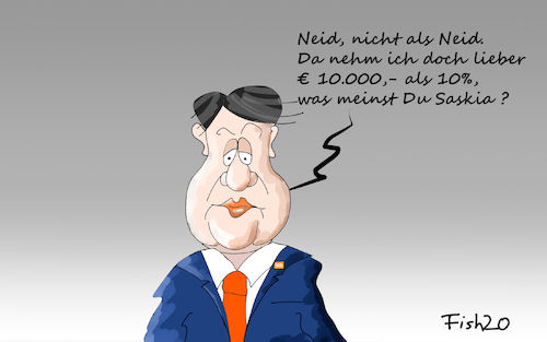 Cartoon: Gabriel bei Tönnies (medium) by Fish tagged sigmar,gabriel,tönnies,saskia,esken,norbert,walter,borjans,spd,lobby,lobbyismus,korruption,volksvertreter,gewinn,wähler,euro,10000