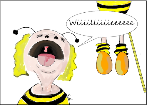 Cartoon: Insektensterben (medium) by Fish tagged insektensterben,umwelt,natur,bienen