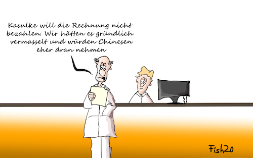 Cartoon: kein Geld für WHO (medium) by Fish tagged who,trump,präsident,usa,weltgesundheitsorganisation,world,health,organisation,gesundheit,un,corona,pandemie,epidemie,warnung,ansteckung,fake,news,job,vermasselt,rechnung,beitrag,bezahlen,zahlung,covid,19,fish