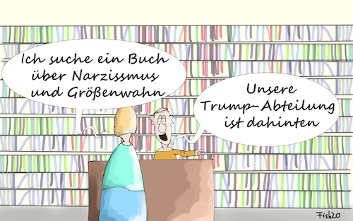 Cartoon: Trump Enthüllungsbücher (medium) by Fish tagged trump,donlad,buch,enthüllung,enthüllungsbuch,skandal,geld,familie,nichte,bruder,usa,narzissmus,größenwahn,psychiatrie