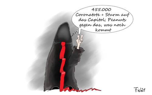 Cartoon: Trump freigesprochen (medium) by Fish tagged impeachment,trump,freispruch,senat,capitol,sturm,anstiftung,usa,demokratie,republikaneer,demokraten,tod,peanuts,corona,tote,455000,pandemie,ansteckung,lockdown,wahlbetrug