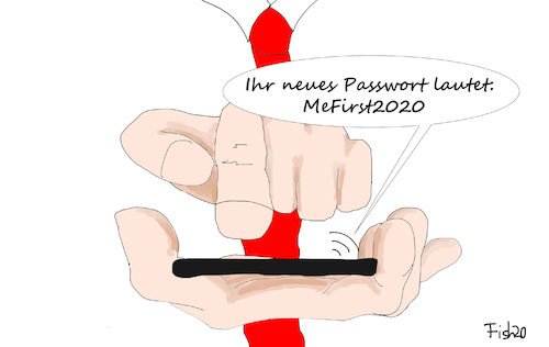 Cartoon: Trumps Passwort (medium) by Fish tagged twitter,passwort,mega2020,handy,social,media,wlan,cybersicherheit