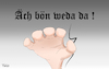 Cartoon: Äch bön weda da! (small) by Fish tagged afd,kalbitz,andreas,rauswurf,rechte,gesinnung,propaganda,einstweilige,verfügung,eilantrag,ns,nazis,national