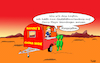 Cartoon: Chinesen auf dem Mars (small) by Fish tagged china,chinesen,mars,weltraum,nasa,imbiss,garküche,grüne,männchen,marsianer,langer,marsch,zhurong,feuergott,rassismus,rassisten,gaststättenerlaubnis,canis,major,stern,antrag