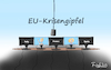 Cartoon: EU-Krisengipfel (small) by Fish tagged corona,covid19,epidemie,pandemie,tod,seuche,fish,krank,krankheit