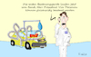 Cartoon: GM baut Beatmungsgeräte (small) by Fish tagged gm,general,motors,defence,produktion,act,trump,usa,corona,covid19,pandemie,epidemie,seuche,ansteckung,tod