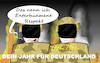 Cartoon: Heimatschutz (small) by Fish tagged akk,annegret,kramp,karrenbauer,bundesverteidigungsministerin,freiwillige,jahr,bundeswehr,deutschland,waffen,rechts,cdu,entertainment,respekt,ausschreitungen,bürgerkrieg,soldaten,bürgerwehr