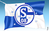 Cartoon: Schalke 08 (small) by Fish tagged fussbal,bundesliga,bayern,münchen,schalke,04,verlieren,abstieg,flagge,malocher,einschusslöcher,debakel,erniedrigung,klatsche,demütigung,tripelsieger