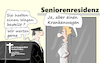 Cartoon: Seelenfrieden (small) by Fish tagged corona,senioren,residenz,pflegeheim,covid,19,ansteckung,pandemie,bestatter,bestattungsinstitut,beerdigung,altenheim,abstand,epeidemie