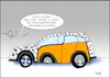 Cartoon: SUV Zulassungen 2019 gestiegen (small) by Fish tagged suv,kfz,pkw,klima,klimaneutral,klimadebatte,autoindustrie,lackierung,kleinwagen,kunden