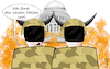 Cartoon: Washington DC rüstet auf (small) by Fish tagged trump,biden,amtseinführung,20,januar,wahl,wahlbetrug,kapitol,sturm,demokratie,qanon,verschwörung,hörner,büffelhörner,mann,soldaten,helme,tarnkleidung