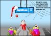 Cartoon: Zug fällt aus (small) by Fish tagged zug,verpätung,deutsche,bahn,cargo,roller,feiertagsverkehr,weihnachten