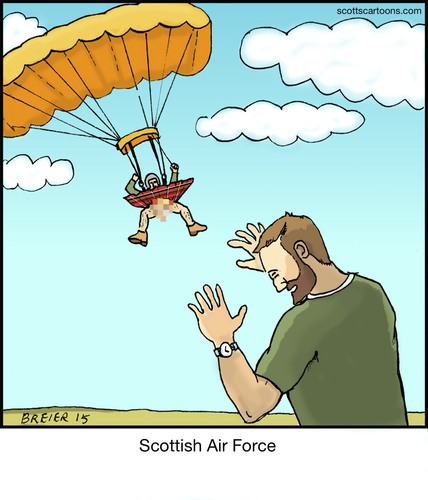 Scottish Air Force By noodles | Politics Cartoon | TOONPOOL