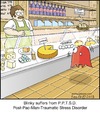 Cartoon: Blinky (small) by noodles tagged pacman video games cheese ptsd