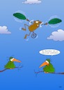 Cartoon: Adoption (small) by Pinella tagged vogel,affe,fliegen