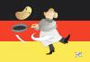 Cartoon: Angela Merkel (small) by Pinella tagged merkel steinmeier