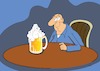 Cartoon: frisch gezapft (small) by Pinella tagged biertrinker,bier,frisch,gezapft