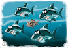 Cartoon: bodyguards (small) by zule tagged bodyguards,fish