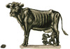 Cartoon: romulus and remus (small) by zule tagged cow,romulus,and,remus