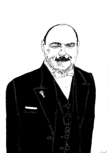 Cartoon: David Suchet (medium) by Stefan von Emmerich tagged david,suchet,hercule,poirot