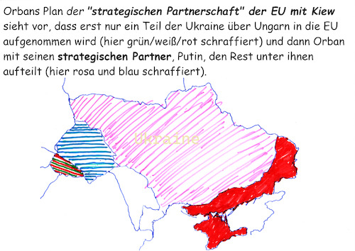 Cartoon: Strategische Partnerschaft (medium) by Stefan von Emmerich tagged orban,putin