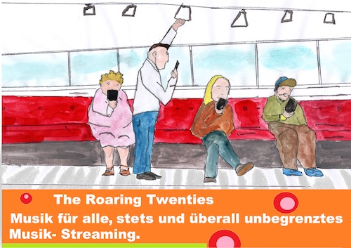 Cartoon: The Roaring Twenties (medium) by Stefan von Emmerich tagged raoring,twenties,livestile,music