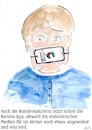 Cartoon: Corona-App (small) by Stefan von Emmerich tagged kanzlerin,merkel,corona,korona,app