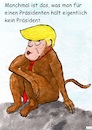 Cartoon: Die Natur des Präsidenten (small) by Stefan von Emmerich tagged trump,dump,donald,tie,ape,stupid,animal,doofkopf,karikatur,cartoon