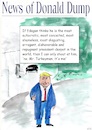 Cartoon: Dump teaches Erdogan (small) by Stefan von Emmerich tagged donald,trump,political,cartoon,erdogan,earhead,shit