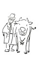 Cartoon: Mann und Kuh (small) by Stefan von Emmerich tagged kuh