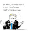 Cartoon: so what (small) by Stefan von Emmerich tagged johnson,corona