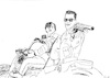 Cartoon: Terminator 2 Tag der Abrechnung (small) by Stefan von Emmerich tagged arnold,schwarzenegger,edward,furlong,terminator