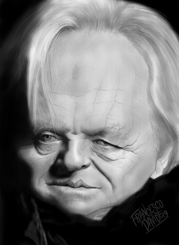 Cartoon: Anthony Hopkins (medium) by Francesco tagged anthony,hopkins