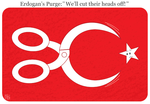 Erdogan pledges to cut heads off Erdogan pledges to cut heads off